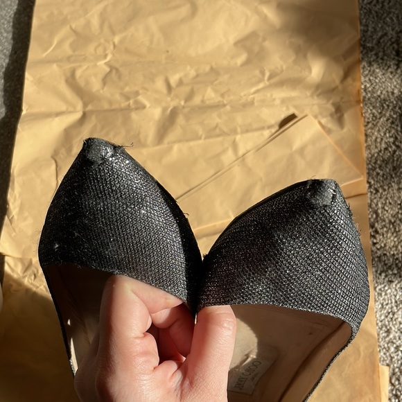 Jimmy Choo silver metallic flats, size 40 - Picture 8 of 10